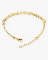 Tennis Disc Gold Bracelet Chain