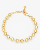 Gold Ball Chain Beaded Bracelet