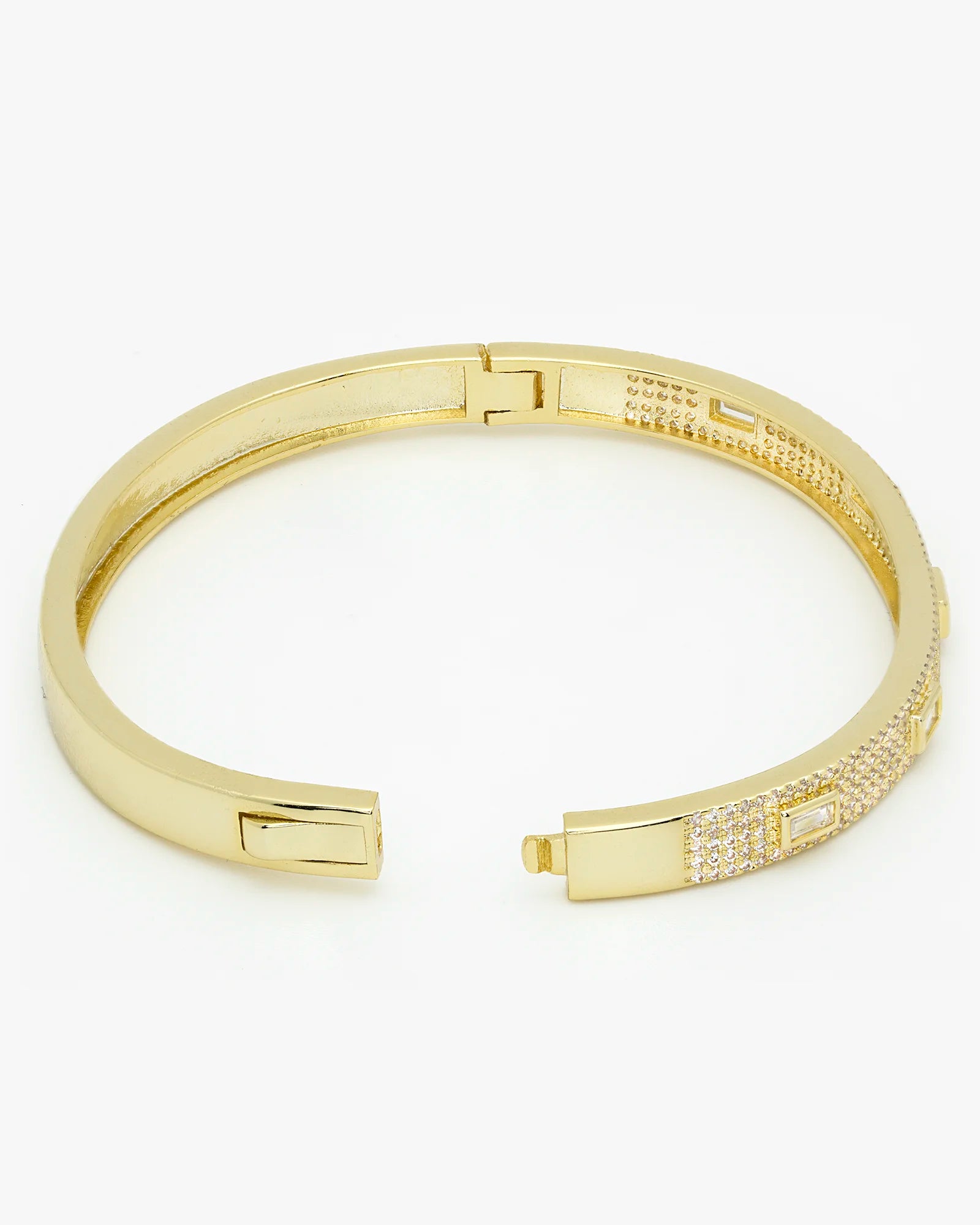 Stunning CZ Paved Bangle Bracelet for Any Occasion