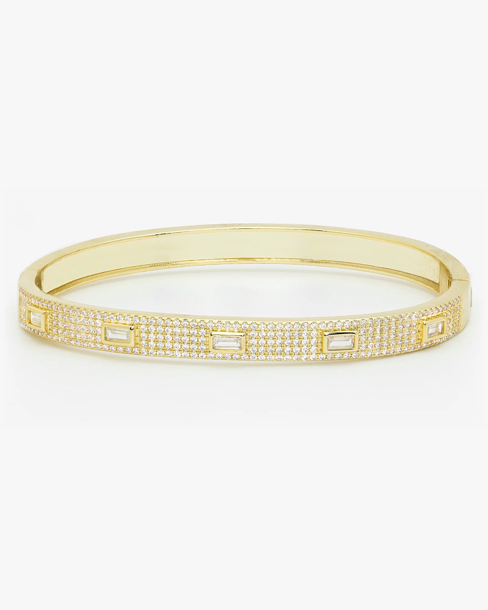 Stunning CZ Paved Bangle Bracelet for Any Occasion