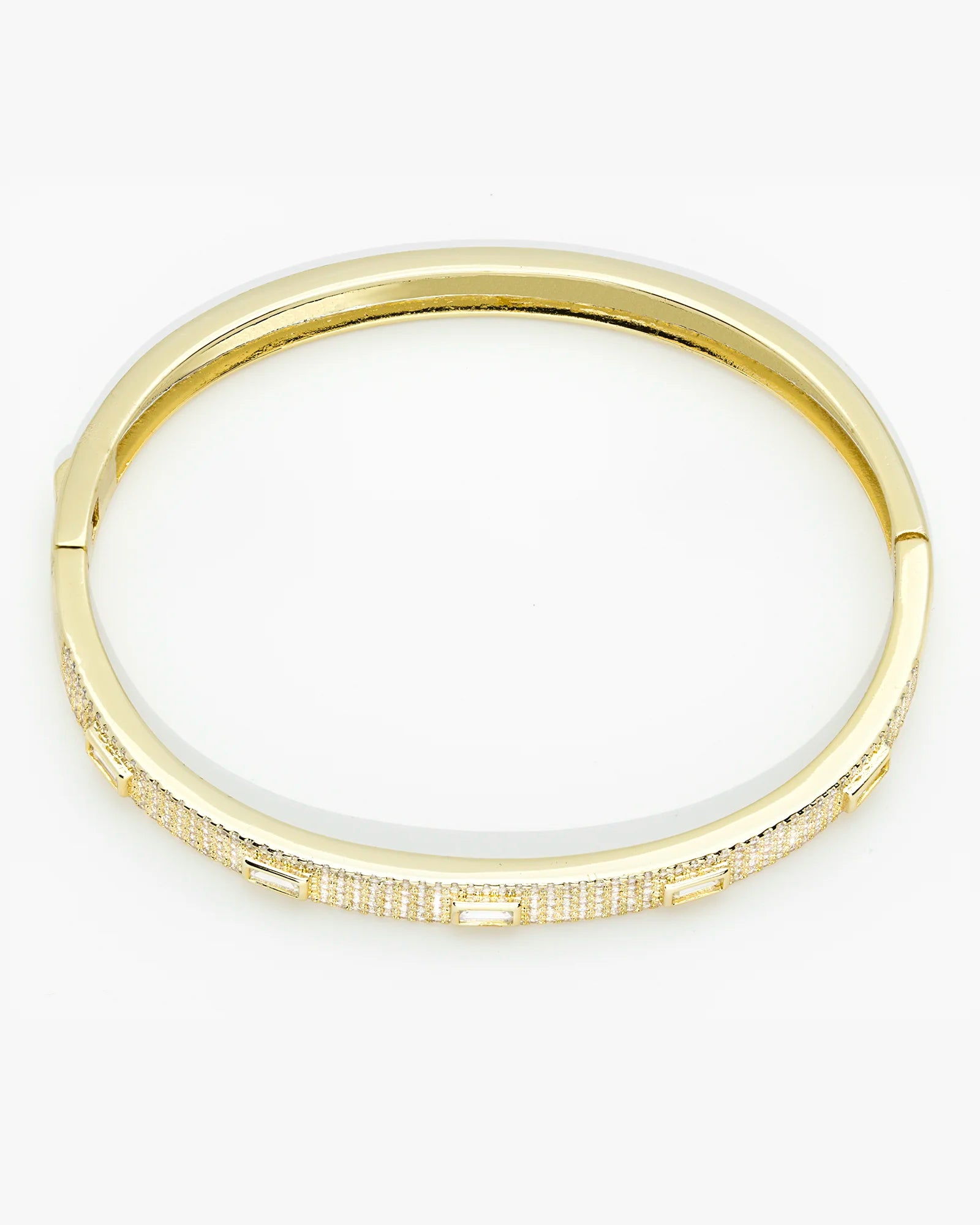 Stunning CZ Paved Bangle Bracelet for Any Occasion