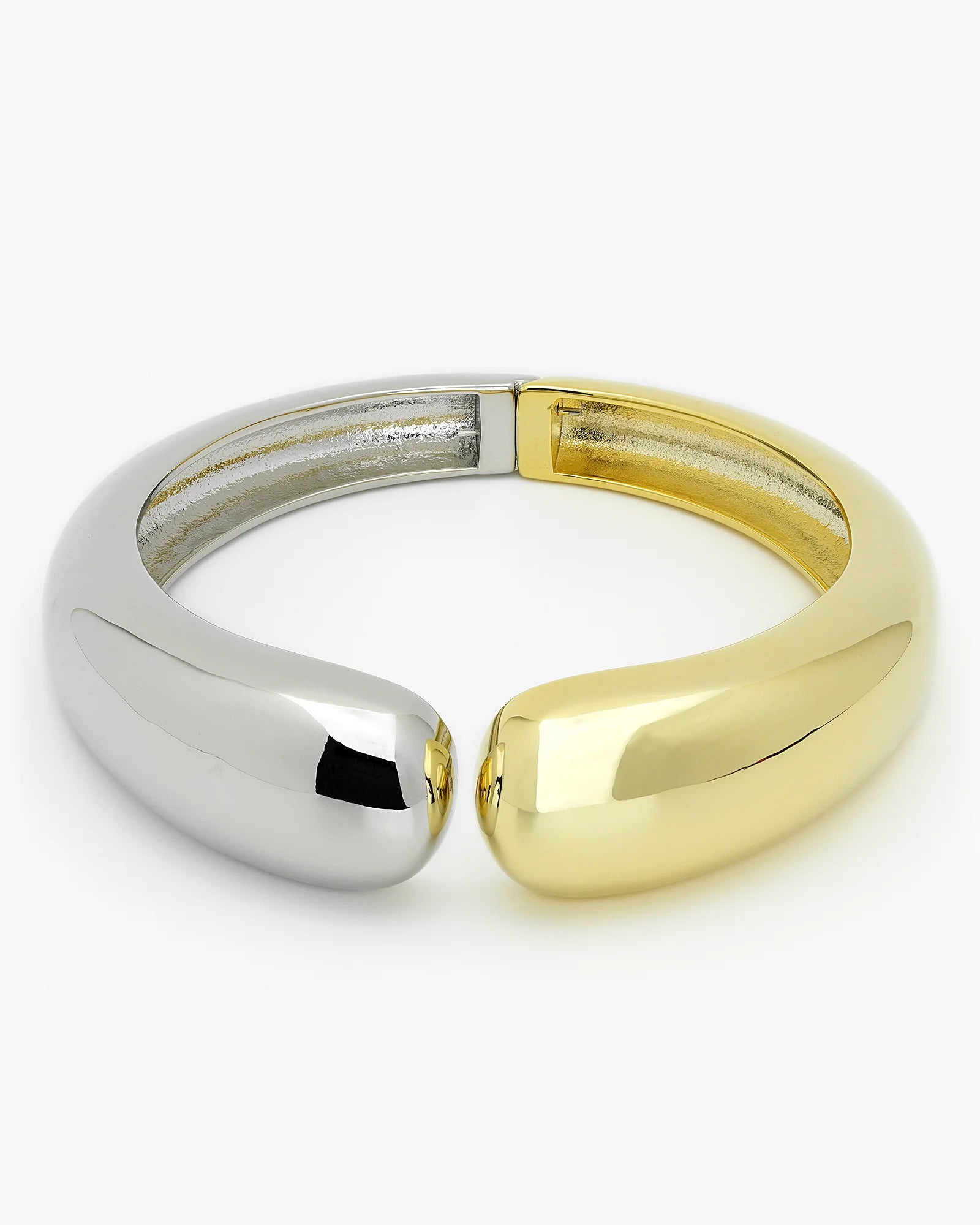 Two-Toned Ends Meet Chubby Bangle