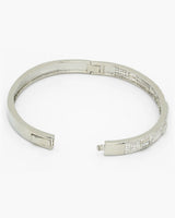 Paved Stone Bangle Bracelet for Effortless Style