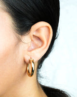 Moonlike Open Hoop Earrings