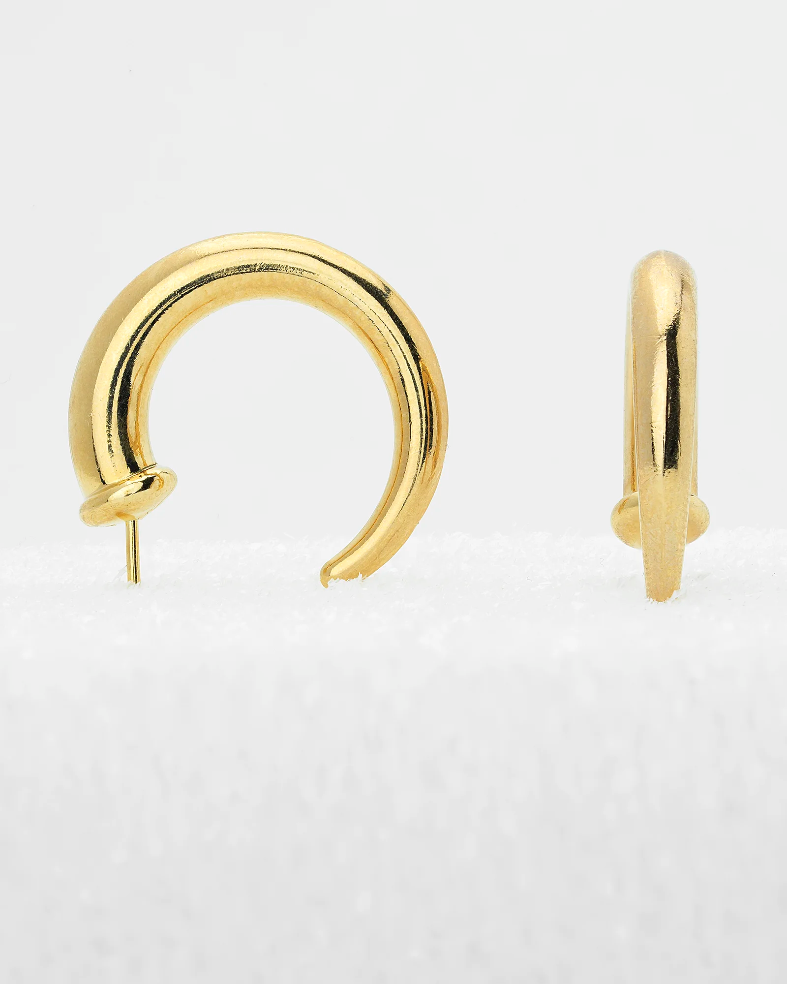 Moonlike Open Hoop Earrings