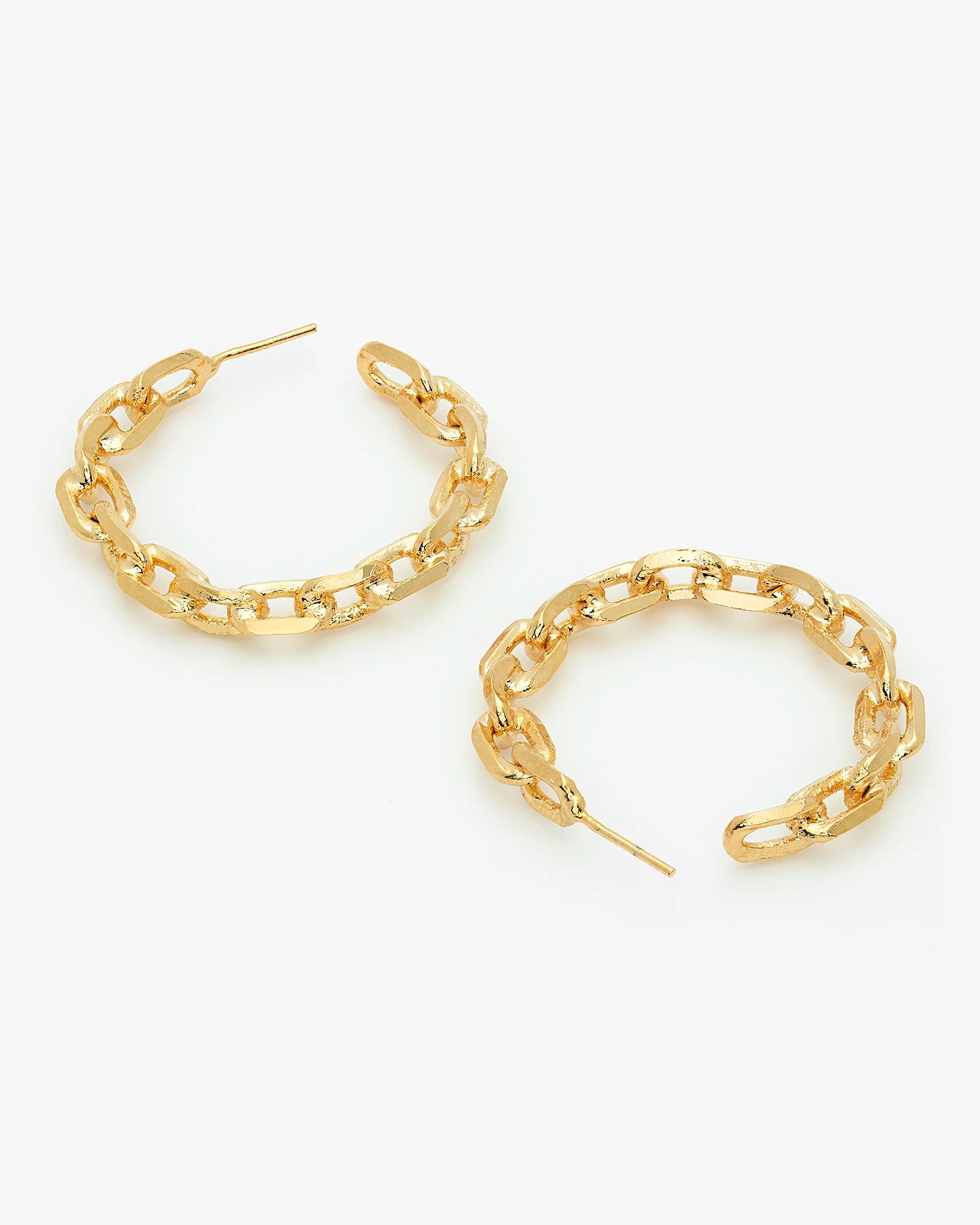 Trendy Open Hoop Paper Clip Earrings