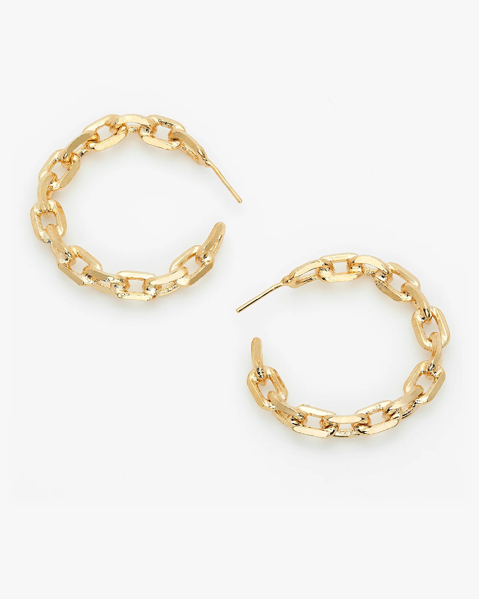 Trendy Open Hoop Paper Clip Earrings