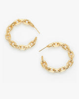 Trendy Open Hoop Paper Clip Earrings