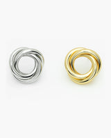 Classic Ribbon Knot Stud Earrings