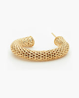 Mess Open Gold 18K Gold Hoops