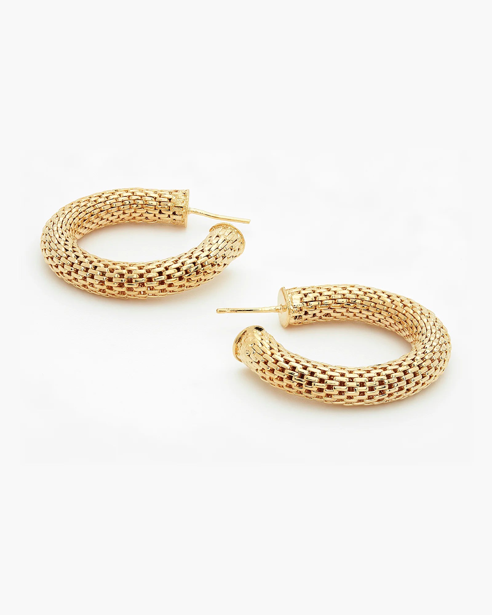 Mess Open Gold 18K Gold Hoops