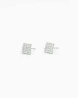 Sparkle Tilt Mini Rhodium Studs Earrings EG25000243-Main