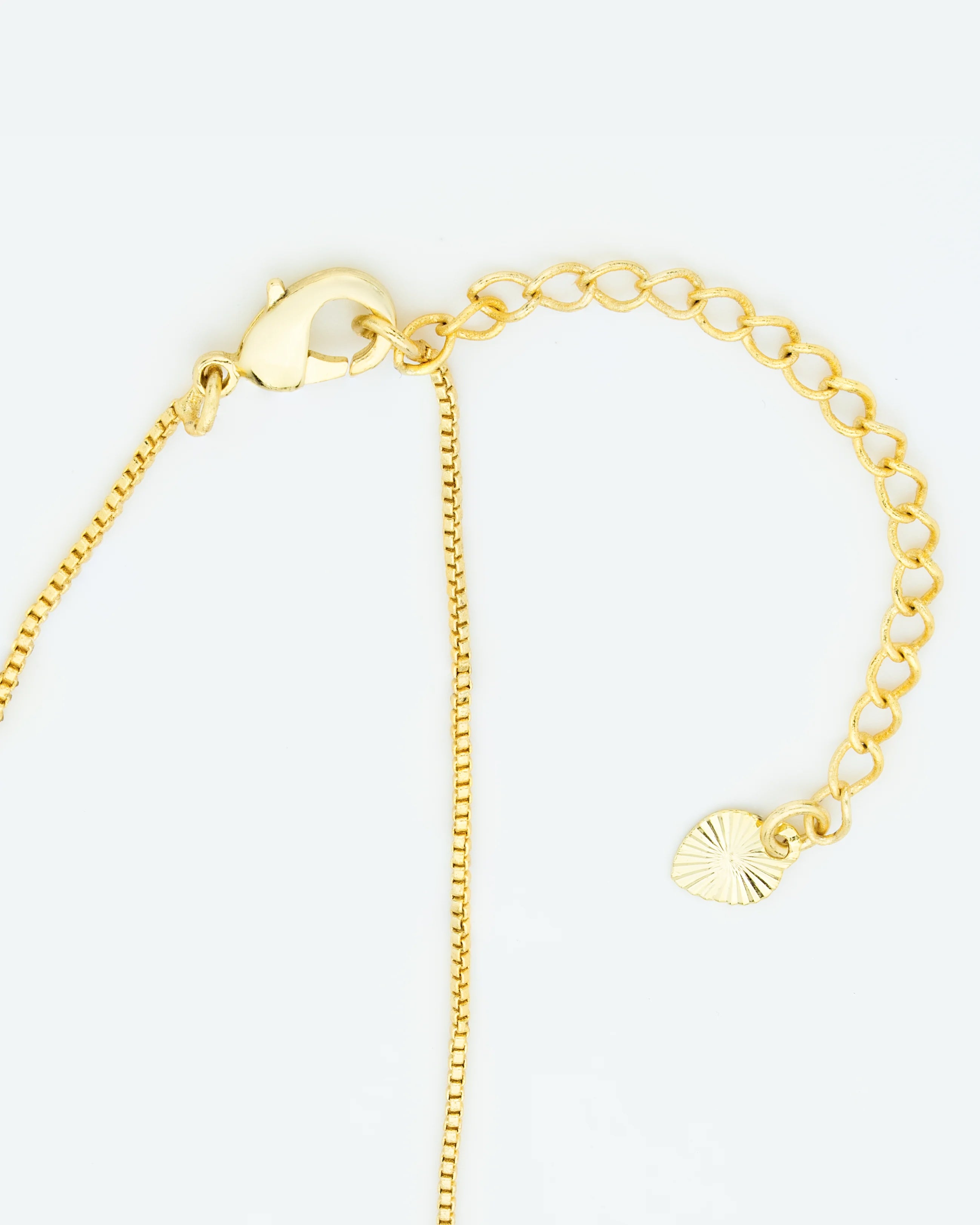 Baguette Cross 18K Gold Chain Necklace