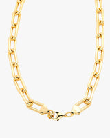 24MM Paperclip Gold Chain Necklace