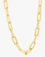 24MM Paperclip Gold Chain Necklace