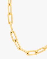 24MM Paperclip Gold Chain Necklace