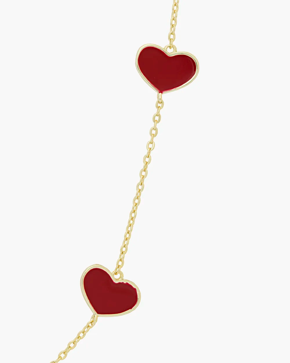 Vibrant Red Colored Heart Pendant