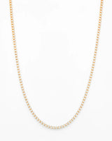 Marquise CZ Tennis 3mm Gold Choker