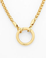 Elegant Wheat Chain Necklace in 18K Gold