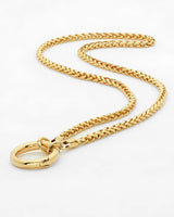 Elegant Wheat Chain Necklace in 18K Gold