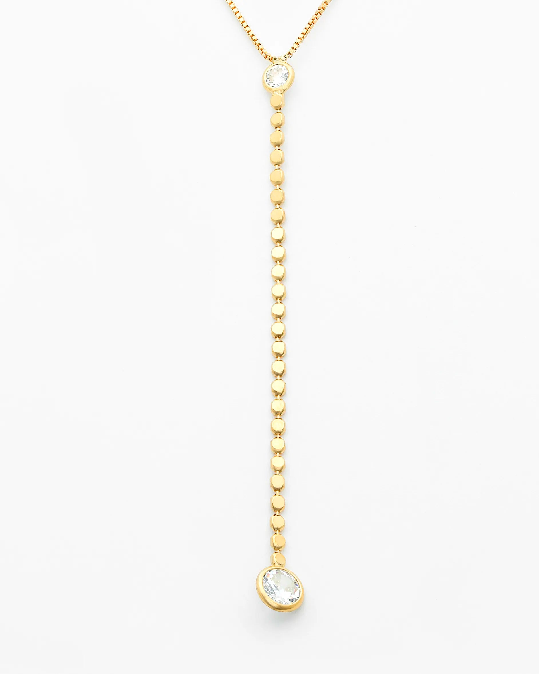 Dazzling CZ Dangle Necklace NG2500057 Closeup