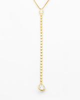 Dazzling CZ Dangle Necklace NG2500057 Closeup