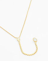 Dazzling CZ Dangle Necklace NG2500057 Side